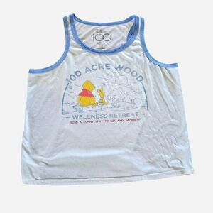 Size XL Disney Winnie the Pooh 100 Acre Wood Wellness Retreat tank top